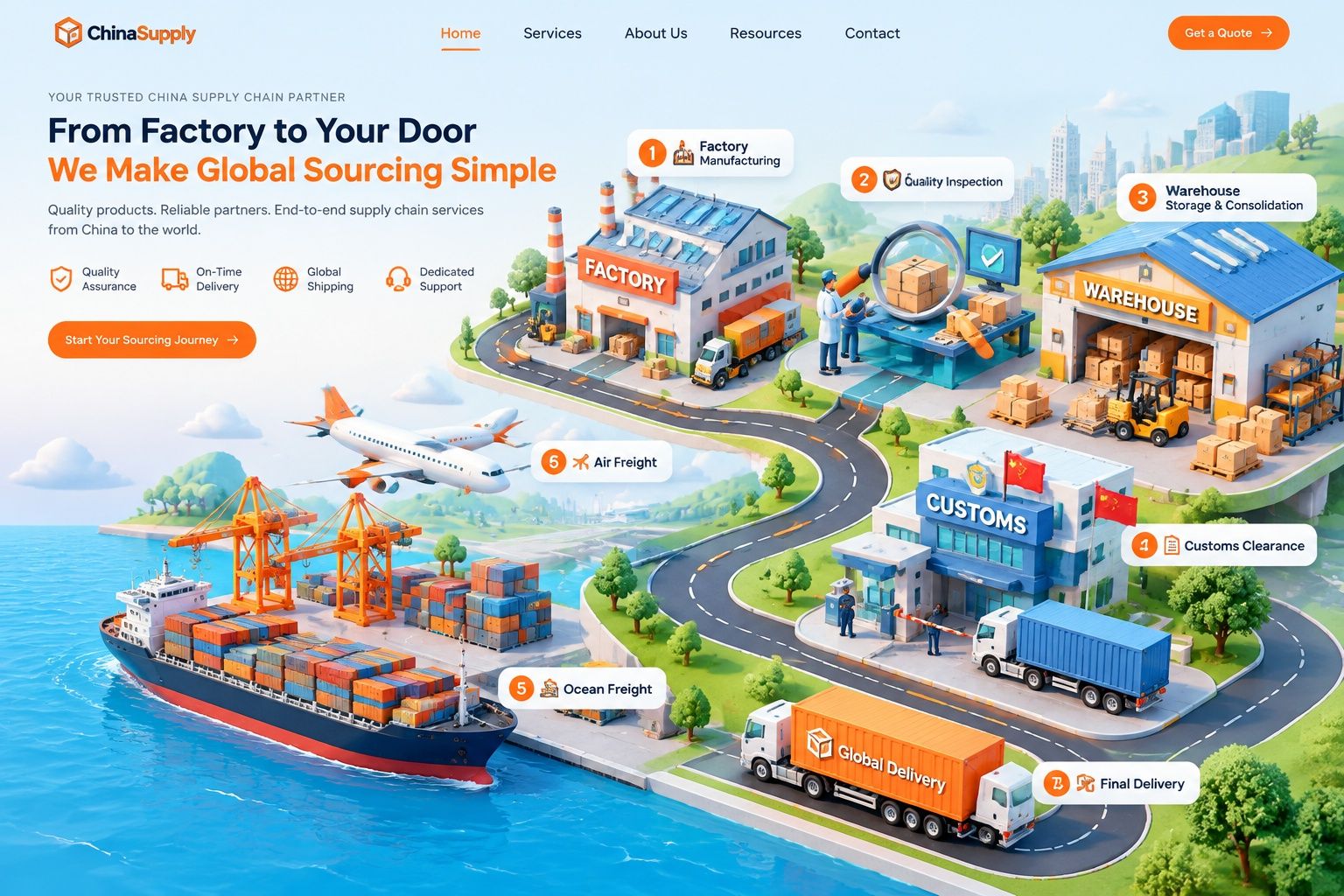 Container loading calculation blueprint and digital freight engine diagram